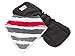Cloth Diaper Inserts (12pk) 5-Layer Washable Charcoal Bamboo Inserts with Gussets + Bandana Bib