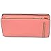 Gottowin Women PU Leather Wallet Clutch Handbag Zipper Organizer Card Holder (Salmon Pink)