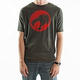 Bioworld Men's Thundercats Logo Tee, Charcoal, Large