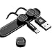 Guojia Cable Clip Holder,Magnetic Cable Clips,Desktop Cord Management,Multipurpose Cord Organizer with 3-Pack Cable Buckles for TV PC Home Office(Black)