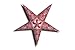 GalaxyArts Paper Star Lantern, 24-Inch Maharani Red, 3D 5-Point Hanging Light Up Lamp for Christmas, Diwali, Weddings, Parties, Birthday, Handmade Foldable Indoor Outdoor Ceiling Decoration