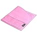 Supertech Jewelry Hanging Organiser 32 Pockets 18 Hook and Loops Double-Sided Jewellery Earrings Necklace Wardrobe Storage Organiser Accessory Holder Storage Bag,Pink