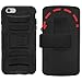 TurtleArmor | Compatible with Apple iPhone 6 Case | iPhone 6s Case [Hyper Shock] Hybrid Dual Layer Armor Holster Belt Clip Case Kickstand - US Flag Skull