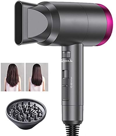 Hair Dryer Professional Ionic, low noise, 3-speed temperature, Adjustable wind speed, Negative ion perm, Reduce hair damage, Suitable for home use