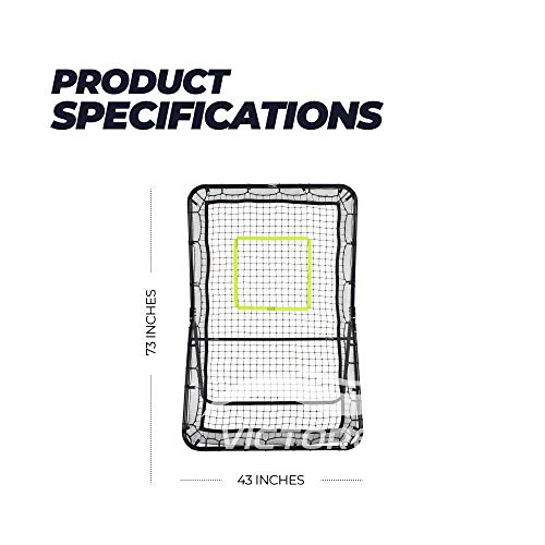 Victorem Lacrosse Rebounder 6x4 Ft. Bounce Back Lacrosse Net, Pitch