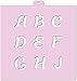 Cookie Stencil Set Alphabet 1 Bold with Mask, 4 pcs.