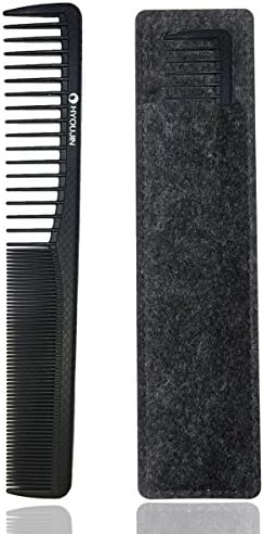 HYOUJIN 107 Matador Cutting Comb,100% Anti static 230℃(450°) Heat Resistant, best for curly hair styling or Mustache & Beard grooming