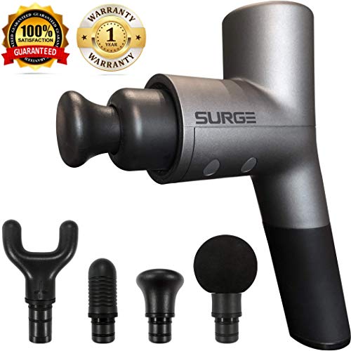 [UPGRADED] Professional Massage Gun For Athletes With Quiet Glide Technology For Deep Tissue Muscle Recovery | Ergonomic Percussion Massager With Upgraded Motor & Battery For Therapeutic Recovery