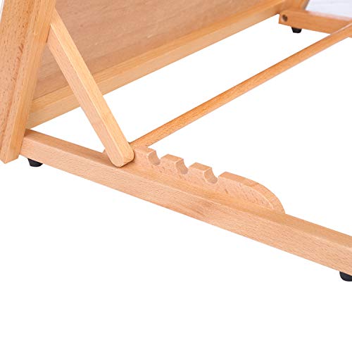 Art Drawing Board- Portable & Adjustable Beech Wood Sketching Board- ATWORTH Wood Desktop/Tabletop Easel for Drawing on Location, in Class, or at Work, 18½" X 14¼" (A3)