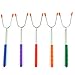 Valdo Home New Marshmallow Roasting Sticks Set of 5 Safe for Kids Extra Long 45’’ Telescoping Extendable Camping Cookware - Hot Dog, Smores Forks