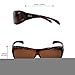 Freeprint Polarized Solar Shield Fit Over Glasses Driving Sunglasses for Men and Women