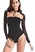 Velius Women Sexy Camisole Thong Bodysuit Playsuit … (Small, Black/Choker)