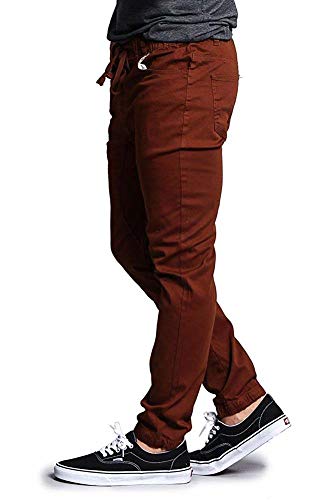Victorious Mens Twill Jogger Pants, Dark Dark Wheat, M