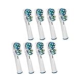 OMEYA(TM) Oral-b Dual Clean Replacement Toothbrush Heads NEUTRAL Braun Oral-b Compatible Electric Replacement Toothbrush Heads (8 Units)