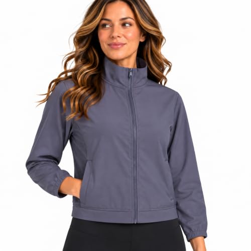 Spyder Womens Lightweight Jacket - Stretch Ripstop Mesh Full Zip Outerwear at Amazon
