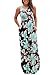 Lovezesent Women's Sky Blue Blue Pom Pom Chiffon Beach Mini Dresses Summer Sleeveless Halter Neck Backless A Line Short Sundress Small