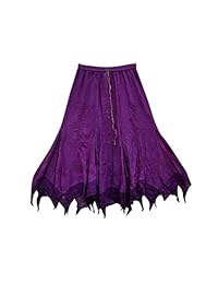 Women's Skirt Dark Purple Boho Hippie Gypsy Long Skirts L