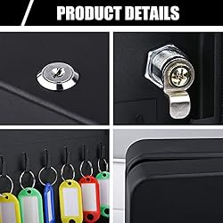 Key Cabinet Wall Mount with Key Lock, 28 Key Hooks