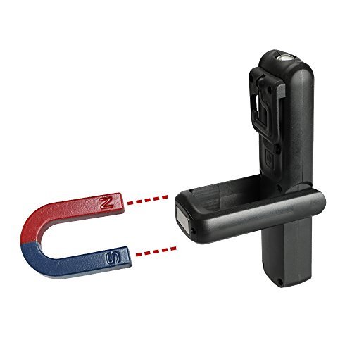 Three trees Lampada da lavoro portatile portatile wireless portatile LED COB con gancio appeso, rack magnetici, (black)