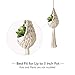 Mkono 2 Pcs Mini Macrame Plant Hanger Nest Air Plant Holder Boho Wall Hanging Planter Modern Indoor Home Decor for Succulent, Tillandsia, Crystal, Wall Decorations