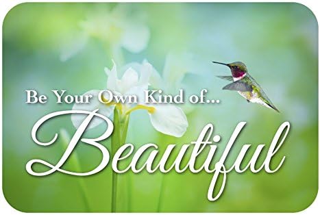 Be Your Own Kind of Beautiful. 12x8-inch Decorative Wood Sign.