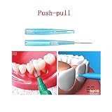 Cleanpik Push-Pull Interdental Brush, Brush Picks ,Tooth Brush,0.7mm,60 each (pack of 4)