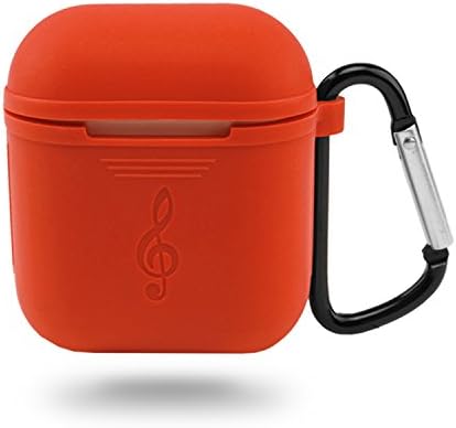 AirPods Soft Silicone Waterproof Shock Resistant Protective Case Cover Carrying Case with Keychain for AirPods Accessories