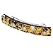 GlassOfVenice Murano Glass Venetian Reflections Hair Clip - Topaz Gold