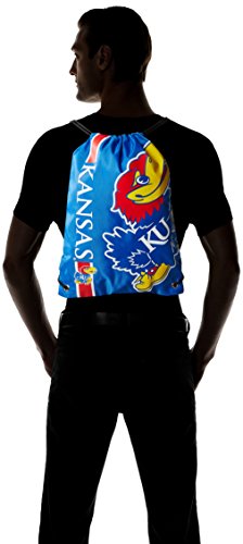 FOCO Kansas Jayhawks NCAA Big Logo Drawstring Backpack