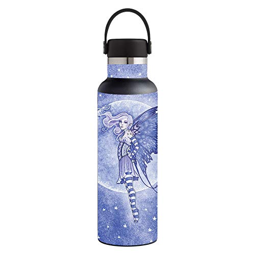 MightySkins Skin Compatible with Hydro Flask 21 oz. Standard Mouth - Moon and S…