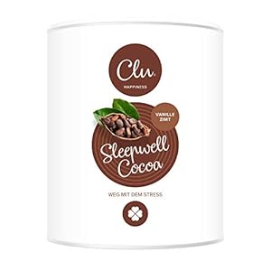 Clu Sleepwell Cocoa für Ruhe, Entspannung & tiefen Schlaf | Tryptophan | Wohltuendes Snooze Getränk mit Aminosäuren für…
