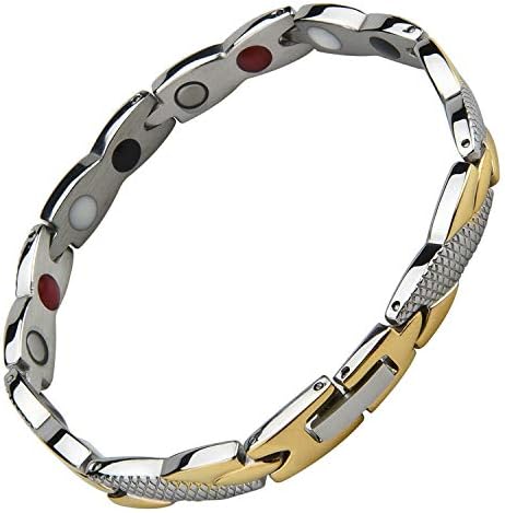 Tyrui Titanium Magnetic Therapy Bracelet Pain Relief for Arthritis and Carpal Tunnel for Women