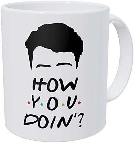 della Pace Joey's Face How You Doin'? Friends 11 Ounces Funny Coffee Mug Gag Gift