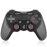 TGJOR PS4 Controller - Bluetooth Gamepad Six Axies DualShock 4 Wireless Controller Compatiable with Playstation 4, Touch Panel Joypad with Dual Vibration(Black)
