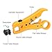 Coaxial Crimping Stripping Tool, Proster Wire Terminal Crimper with Wire Stripper Cutter And 15 F-Type Connector Adjustable Connector F/BNC/RCA Cable Coaxial/ Network/ UTP/STP Cable RG 59/ 6 RG 7/11
