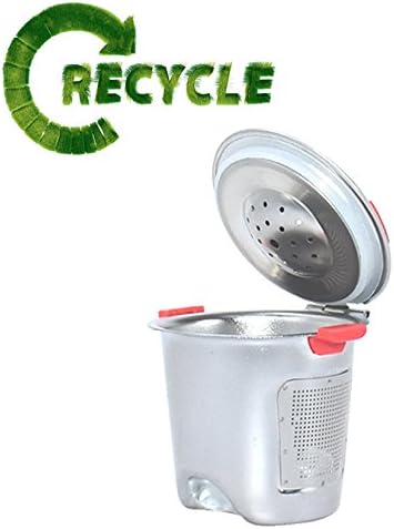 Okcafe Refillable Stainless Steel Coffee Filters for Keurig 1.0 and 2.0 Paperless &amp; Reusable K-Cups with Separate Stand BPA-Free1 Piece