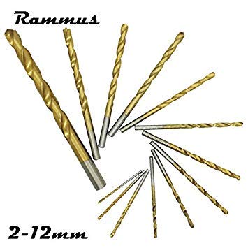 Generic 13pcs/set 2-12mm Twist Drill Bit High Speed Steel Titanium Plated Drill Bits Woodworking Wood Metal Drilling Holesaw Power Tool