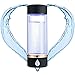 N.P Hydrogen Water Bottle with PEM and SPE Technology,Up to 1500PPB,Portable Hydrogen Water Generator Maker,New Technology Glass Water Ionizer (Black)