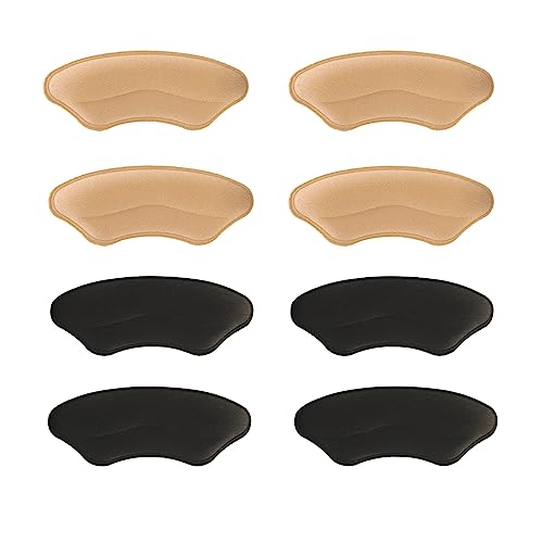 Almohadillas de Talón, Protectores de Talón, Adhesivas, Cómodas, Suaves, Zapatos, 4 Pares, Reutilizable