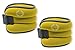 DA VINCI 3 LB Adjustable Ankle Weights Sold in Pairs (Yellow)