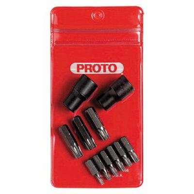 Click Here to See More Images Stanley Proto J5239P 1/4-Inch and 3/8-Inch Drive Torx Bit Set, 11-Piece