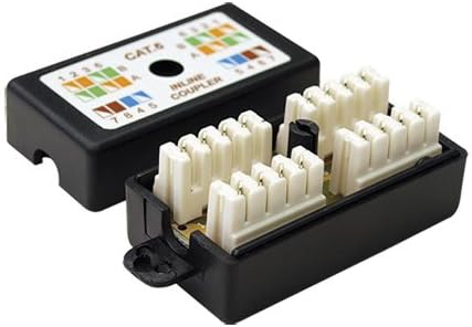 RJ45 Cat6 UTP caja de empalmes negro: Amazon.es: Bricolaje y herramientas