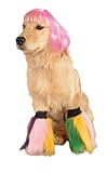 Rubie's Wig for Pets, Medium to Large, Hot Pink Short Bob