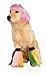 Rubie's Wig for Pets, Medium to Large, Hot Pink Short Bob
