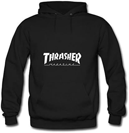 Thrasher Flame Logo Nufytio Women Printed Hoodie Small Black