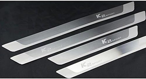 Stainless Steel Door Sill Scuff Plate for KIA K2 Rio 2012 2013 2014 2015+