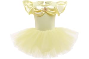 REXREII Toddler Girls Princess Ballerina Tutu Dress Rapunzel Sofia Snow White Frozen Elsa Fancy Dress Up Halloween Costume