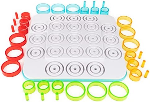 Marbles OTRIO – Nueva edición del juego de mesa estratégico para la familia – Alinea los peones en una versión modernizada del Morpion en forma de juego de mesa – Multijugador – Juego infantil de 8