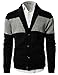H2H Mens Casual Premium Slim Fit Knitted Jackets Thermal Warm Long Sleeve of Various Styles