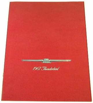 1967 67 Ford THUNDERBIRD T-BIRD Hardtop Landau BROCHURE
